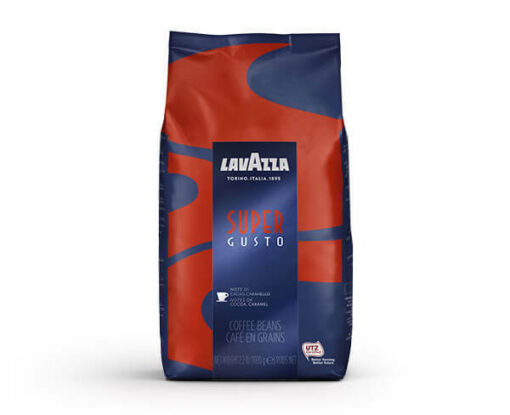 Lavazza Super Gusto Coffee Beans The popular Traditional Italian roast 1kg-Track