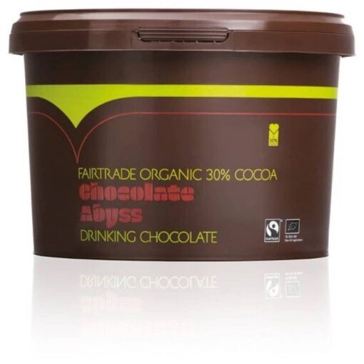 Chocolate Abyss Fairtrade Organic 30% Cocoa 2kg tub, 100% Fairtrade chocolate