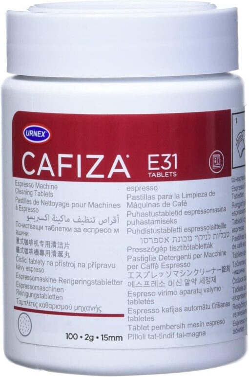 Urnex Cafiza Espresso Machine Cleaning Tablets Pack of 100, 2g