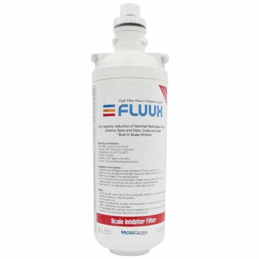 FLUUX  10 5um Carbon Block + Scale Inhibitor Replacement cartridge