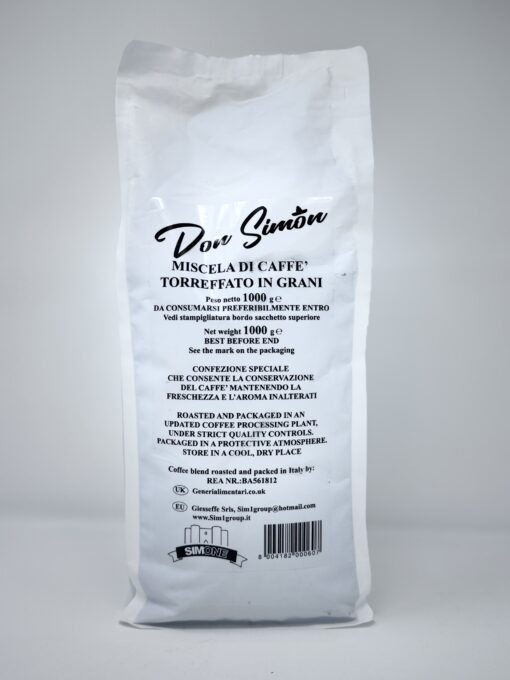Don Simón Italian coffee blend, roasted coffee beans 1000g (1kg) by SIMONE - Image 2
