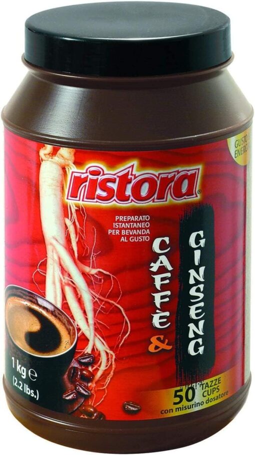 Ristora Instant Coffee with Ginseng Flavor 1 gluten free coffee Drink 1kg